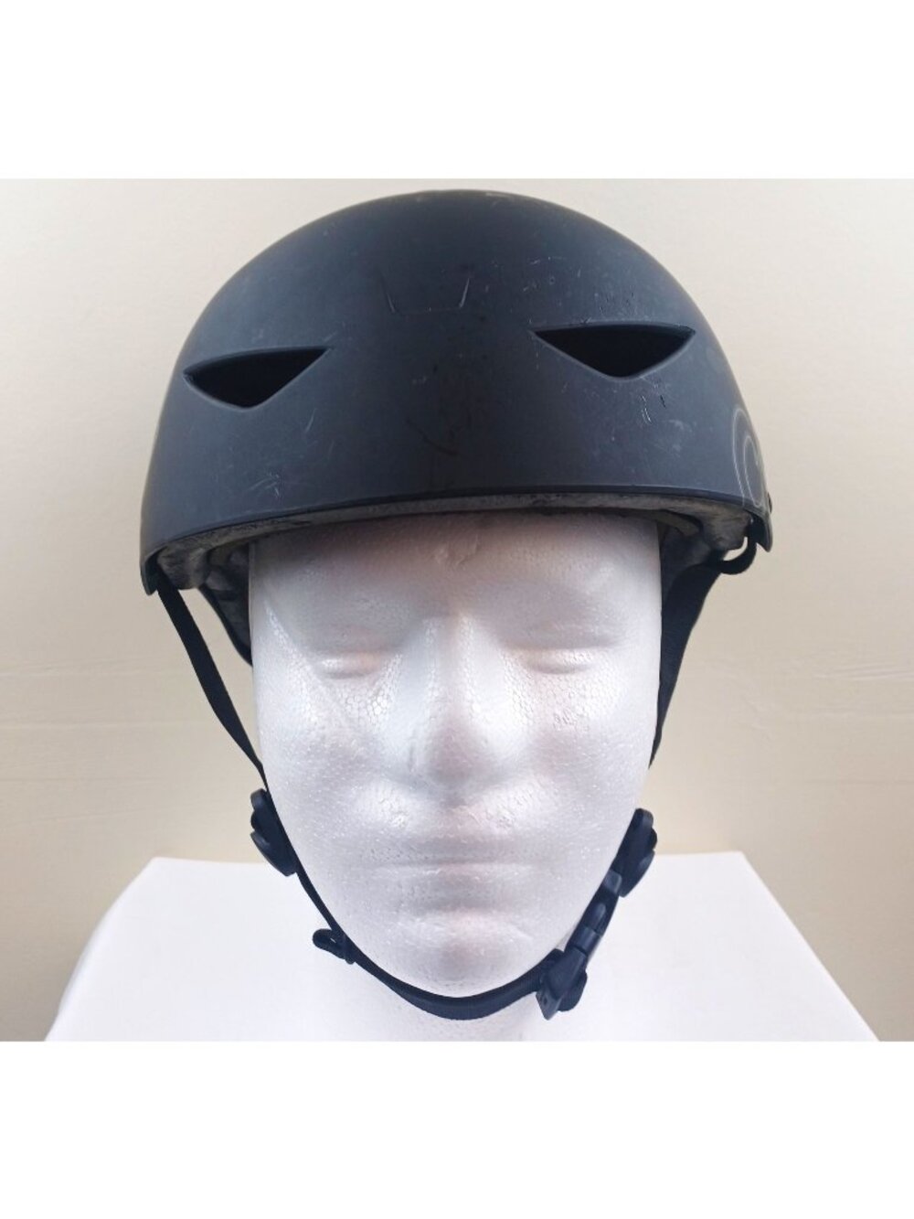 Mongoose Black Bicycle Skate Helmet With Skull Graphics Ventilation & Adjustable